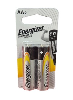 Buy 2-Piece Max AA Batteries Silver/Black in Saudi Arabia