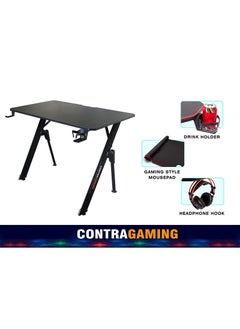 Buy ContraGaming by YK V2-1060 Gaming Desk Black with YK V2 Mouse Pad in UAE