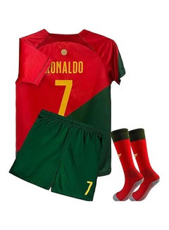 Ronaldo No.7 Fußball Trikot Für Kinder,Al NASSR FC Trikot 23/24 Heim