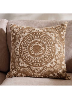 Buy Imperial  Textured Filled Cushion 50X50Cm - Natural in UAE