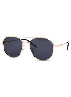 اشتري Polarized Aviator Sunglasses For Men And Women Hexagon Fashion Designer Square Sunglasses في الامارات