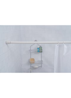 Buy Tedd Extendable Shower Curtain Rod 130-240cm White in UAE