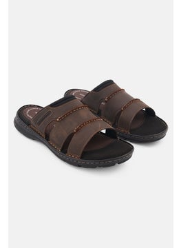 Buy Men Darwyn Slide Sandals, Brown in Saudi Arabia