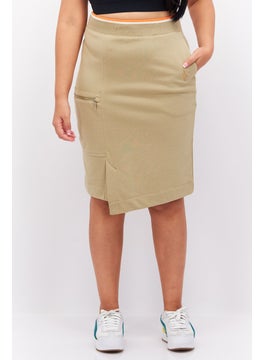 Buy Women Sportswear Fit Training Skirt, Khaki in UAE