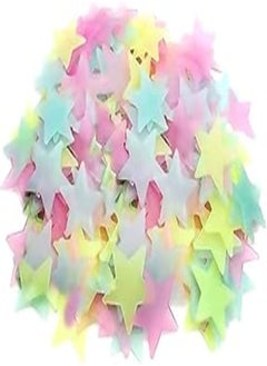 Buy Generic 3D Stars Glow Stickers Luminous Wall Stickers For Kids Baby Room Bedroom Ceiling Home Decor Set of 100 in Egypt