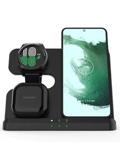 Buy 3 in 1 Wireless Charging Station For Samsung Galaxy Phone Watch Buds in UAE