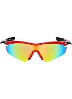 Buy Passion Polarized Cricket Sunglasses | Frame colour: Red & Black | Size: Mens | 100% UV Protected | Sunglasses for Men & Women in UAE