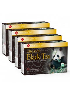 اشتري Uncle Lees Organic Black Tea, 100% Natural Premium Black Tea, Full Bodied Flavor, Use for Hot Tea or Iced Tea Beverages, Pack of 4 - 100 Tea Bags per Box في الامارات