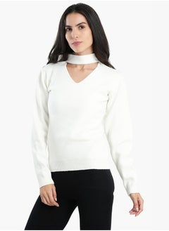 Buy Choker Neck Knitted Jumper in Egypt