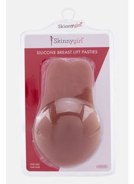 اشتري Women 1 Pair Silicone Breast Lift Pasties, Beige في السعودية