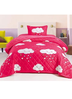 Buy 3pcs winter kids comforter set single size 160x210cm includes comforter set, fitted sheet and pillow sham in Saudi Arabia