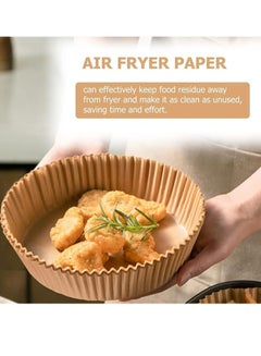 Buy Air Fryer Disposable Paper Liner , Cooking Paper for Air Fryer, Non-Stick Air Fryer Liners, Baking Paper for Air Fryer Oil-proof, Food Grade Parchment for Baking Roasting Microwave in UAE