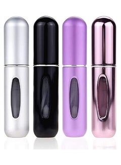 Buy Lifenpure™ 4 pcs portable mini refillable perfume atomizer bottle in UAE
