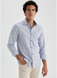 Buy Slkim Fit Cotton Long Sleeve Shirt in UAE