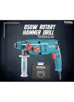 Buy T0TAL TH306226 Rotary Hammer Drill 650 W 220-240V 50 60Hz 0-1500rpm in Saudi Arabia