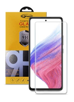 Buy 9H Ultra HD Curved Edges Case Friendly Full Glue Tempered Glass Screen Protector For Samsung Galaxy A53 5G Clear in Saudi Arabia