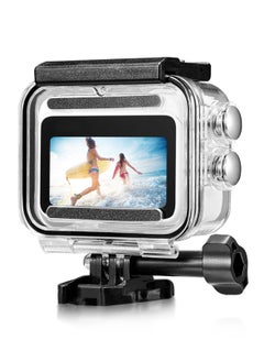 Buy For Insta360 GO 3 60m Underwater Waterproof Housing Case with Base Adapter & Screw (Transparent) in UAE