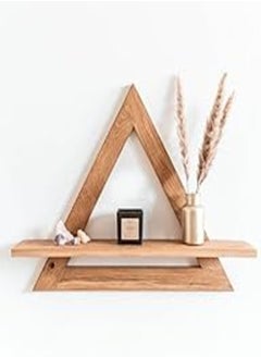 اشتري MacrameStore/boho decor - shelf wood, shelf above toilet shelf wood organizer في مصر