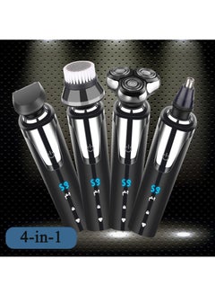 Buy Electric Shaver for Men USB Rechargeable Shaving Men's Cordless Razors IPX7 Waterproof Wet Dry 4 in 1 Set in UAE
