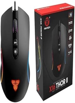 اشتري Fantech X16 Thor Ii Macro Programmable Running RGB Chroma Gaming Mouse with USB Interface for Computer في مصر