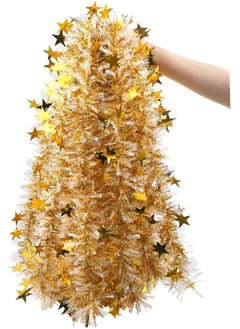 اشتري Chunky Christmas Tinsel Garland With Star For Christmas Tree Decorations في مصر