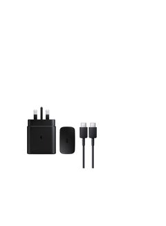 Buy 45W PD Fast Charge Travel Adapter with USB-C to USB-C Cable 5A Black in UAE
