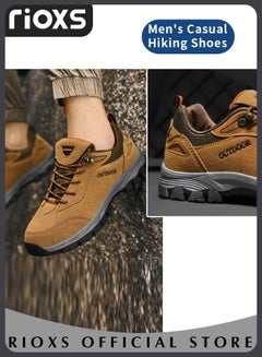 Buy Men's Casual Hiking Shoes Outdoor Travel Sports Shoes Breathable Trekking Fitness Walking Jogging Shoes in Saudi Arabia