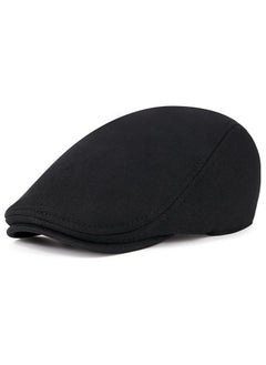 Buy Men's Flat Cap Newsboy Irish Hat - Driving Cabbie Hunting Cap, Cotton Adjustable, Breathable in UAE