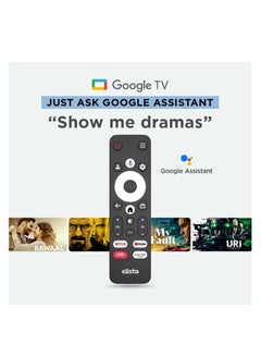 Buy Elista 43 Inch LED Smart Google TV FHD HDR10 - GTV-43FHDELD with Built in Sound bar, Chromecast built-in, Dolby Audio, Bezel-less Design, Google Assistance, hands-free voice control in UAE