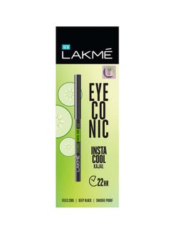 Buy Eyeconic Insta Cool Kajal Black 0.35 Grams in UAE