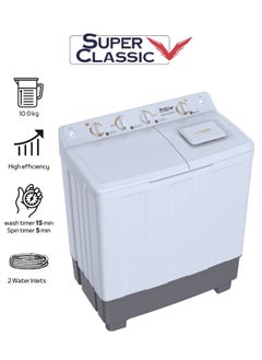 Buy Washing machine twin tubs Super Classic 10 KG, SPWM-10KG in Saudi Arabia