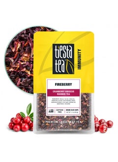 اشتري Tiesta Tea - Fireberry, Loose Leaf Cranberry Hibiscus Rooibos Tea, Non-Caffeinated, Hot & Iced Tea, 1.7 oz Pouch - 25 Cups, Natural Flavored, Hibiscus Rooibos Tea Loose Leaf في الامارات