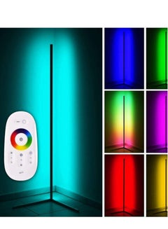 اشتري Standing Corner Mood Floor Lamp Corner Led Floor Lamp RGB Color Changing Atmosphere Light with Remote Control for Living Room, Bed Room في الامارات