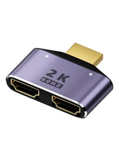 اشتري SYOSI 2 Pcs HDMI 1 in 2 Out Splitter, 2K@60hz HDMI 2 in 1 HD Adapter Bi-Directional Switcher HDMI 1 Male to 2 Female Connector for HDTV, Xbox, PS5/4/3, Blu-Ray Player, DVD, DVR في السعودية