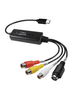 Buy RCA AV to USB C Converter Video Capture Card Adapter 1 Channel AV NTSC PAL Video S Video/Composite to USB Converter Video Audio RCA for Mobile Phone/PC in Saudi Arabia