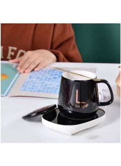 اشتري VIO Coffee Mug Warmer with Mug  Coffee Cup Mug Warmer for Desk with Auto Shut Off  Electric Beverage for Keeping Cocoa Soop Tea Water Milk Warm  Cup and Spoon (BLACK) في الامارات