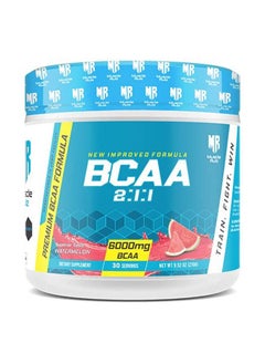 Buy Muscle Rulz BCAA+B6-6000mg BCAA - 30 Servings (Watermelon) in UAE