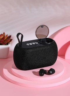 Buy 2 In 1 Wireless Mini Portable Speaker with Earbuds in Saudi Arabia