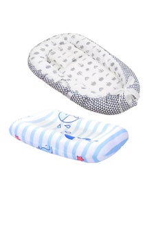اشتري Star Babies - Baby Bed Sleeping Pod + Changing Pad Printed - Grey في الامارات