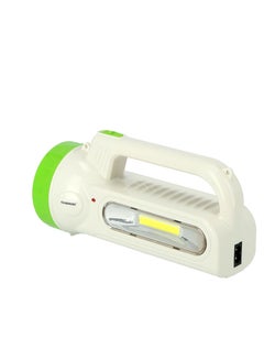 Buy Olsenmark OMSL2736 Search Light - 1500mAh Battery Capacity - Rechargeable Search Light & Emergency Light - Charging Time: 11-12hours - 2W+1.6W LED Light - Multi-functional Light in UAE