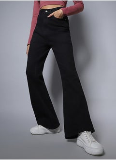 Buy High Rise Stretch Flare Fit Jeans in Saudi Arabia