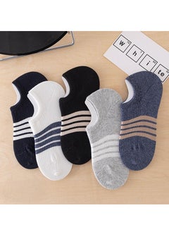 اشتري Men Absorb Sweat and Deodorize Socks 5 Pairs High Quality Socks One Size Fits All في السعودية