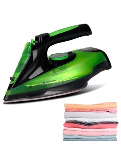 Buy Cordless Steam Iron Portable Anti Drip Clothes Iron Steam with Non Stick Ceramic Soleplate 2400W Rapid Even Heat Self-Cleaning 5 Temp Settings 360ml Water Tank Best for Travel Laundry Room ( Green) in UAE