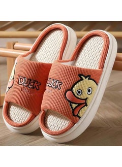 Buy Women's Knitted Duck Open-Toe Soft Cotton Slipper in Egypt