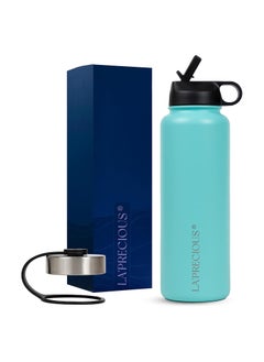 Buy LA’ PRECIOUS Stainless Steel Water Bottle 40 oz - Rust Proof - Leakproof - Keeps Liquids Hot or Cold for Several Hours in UAE