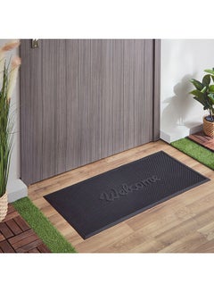Buy Welcome Moulded Rubber Doormat 100 x 50 cm in UAE