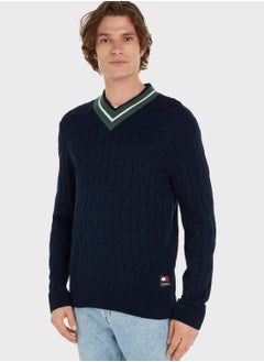 Buy Logo V Neck Sweater in Saudi Arabia