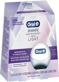 Buy Oral-B 3D White Whitestrips with Light, 14 Treatments in UAE