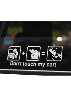 اشتري Don't Touch My Car Sticker Funny Warning Decals Highly Reflective Sign Funny Symbol for Car Exterior Decoration Styling في الامارات