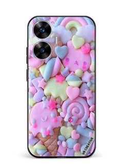 Buy Protective Case Cover For Realme C55 Kawai Decoden Design Multicolour in UAE